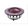 Supply 34 inch outdoor slate top fire pit table