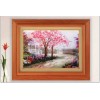 OS-009 ribbon embroidery hanging picture