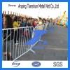 Crowd control temporary barrier is made of low carbon steel pipe or galvanized pipe.