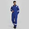 Multi-pocket men's offshore fire retardant work coveralls