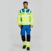 High visibility protective factory uniform suit